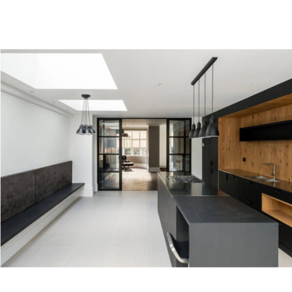 High-Gloss PVC Kitchen Island Cabinet