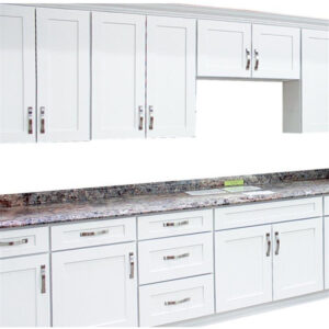 CBMmart-Top-Quality-Solid-Color-White-Shaker.jpg White Shaker Granite Counter Pantry Kitchen Cabinet