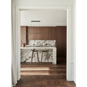 Elegant-Dark-Brown-Oak-Kitchen-Cabinet-With.jpg Elegant Dark-Brown Oak Stone-Countertop Kitchen Cabinet