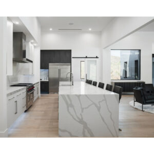 High-Gloss White Lacquer Laminate Cabinet