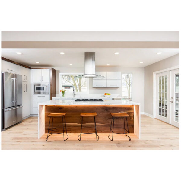 LED Sensor Walnut Kitchen Cabinet