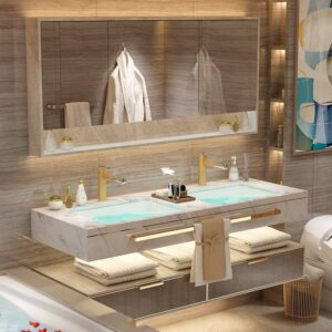 Modern-Complete-Bathroom-Cabinet-with-Sinks-LED.jpg Complete Black Acrylic Kitchen Cupboard