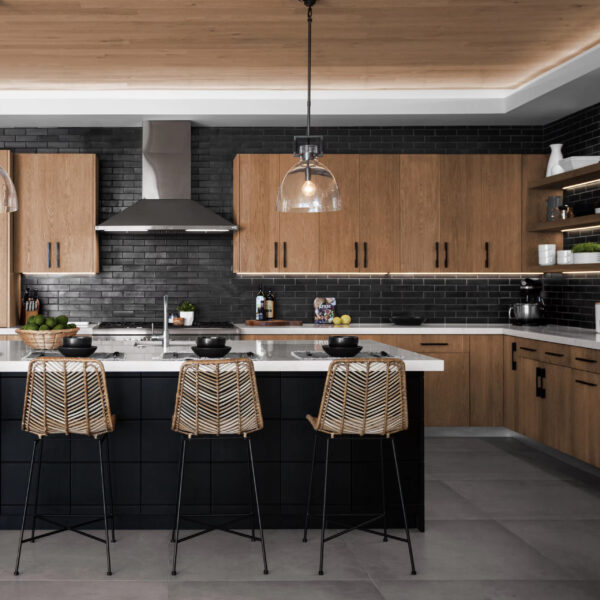 Shaker Natural White-Oak Veneer Plywood Cabinet